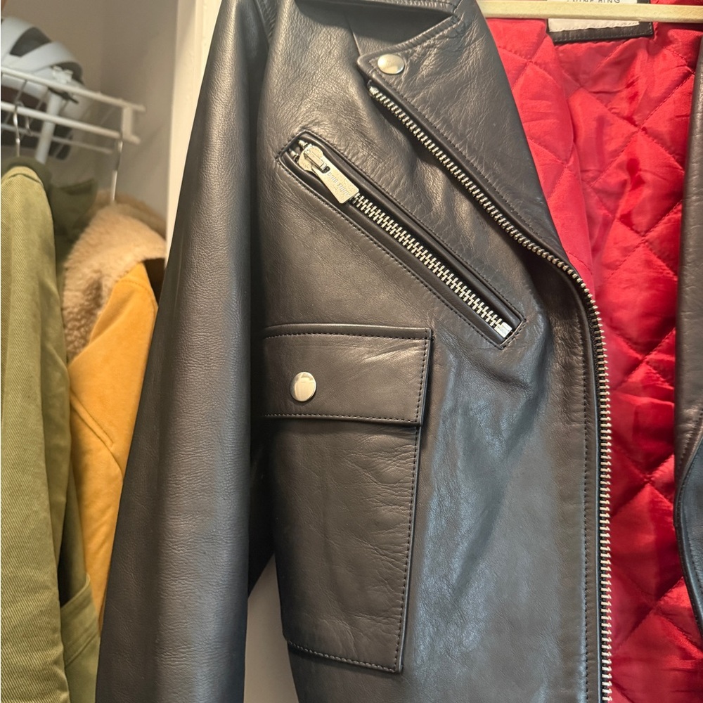 Anine Bing Leather Moto Jacket - Picture 4 of 4